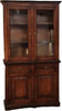 MOBILI-2G---Cristalliera-classica-2-porte-legno-tinta-noce-117x46x220