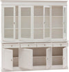 MOBILI-2G---CRISTALLIERA-CLASSICA-4-PORTE-IN-LEGNO-SHABBY-BIANCO-205X42X205