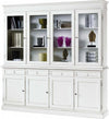 MOBILI-2G---CRISTALLIERA-CLASSICA-4-PORTE-IN-LEGNO-SHABBY-BIANCO-205X42X205