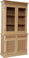 MOBILI-2G---Cristalliera-in-legno-2-Ante-Arte-Povera-L.105-P.42-H.205