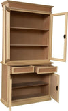 MOBILI-2G---Cristalliera-in-legno-2-Ante-Arte-Povera-L.105-P.42-H.205
