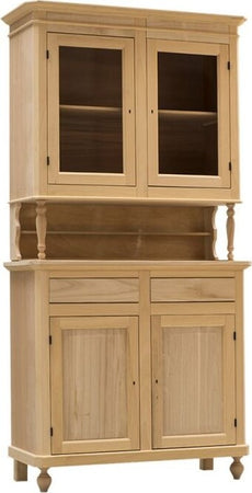 MOBILI-2G---Cristalliera-in-legno-grezzo-2-Ante-Napoletana-L.104-P.43-H.210
