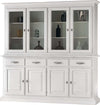 MOBILI-2G---CRISTALLIERA-SHABBY-CHIC-IN-LEGNO-MASSELLO-8-PORTE-BIANCO-CONSUMATO-L.222-P.51-H.226