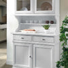 MOBILI-2G---CRISTALLIERA-SHABBY-IN-LEGNO-MASSELLO-4-ANTE-2-CASSETTI-BIANCO-OPACO-L.105-P.52-H.210
