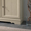 MOBILI-2G---CRISTALLIERA-SHABBY-IN-LEGNO-MASSELLO-6-ANTE-3-CASSETTI-AVORIO-OPACO-L.155-P.52-H.213