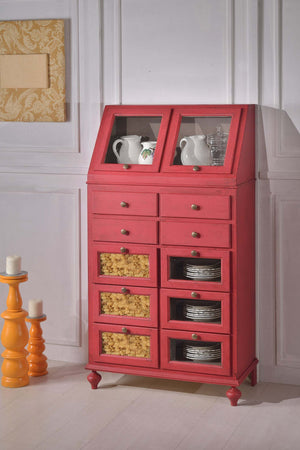 MOBILI-2G---DISPENSA-ARTE-POVERA-SHABBY-LEGNO-ROSSO-ANTICATO-80X42X153