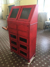 MOBILI-2G---DISPENSA-ARTE-POVERA-SHABBY-LEGNO-ROSSO-ANTICATO-80X42X153