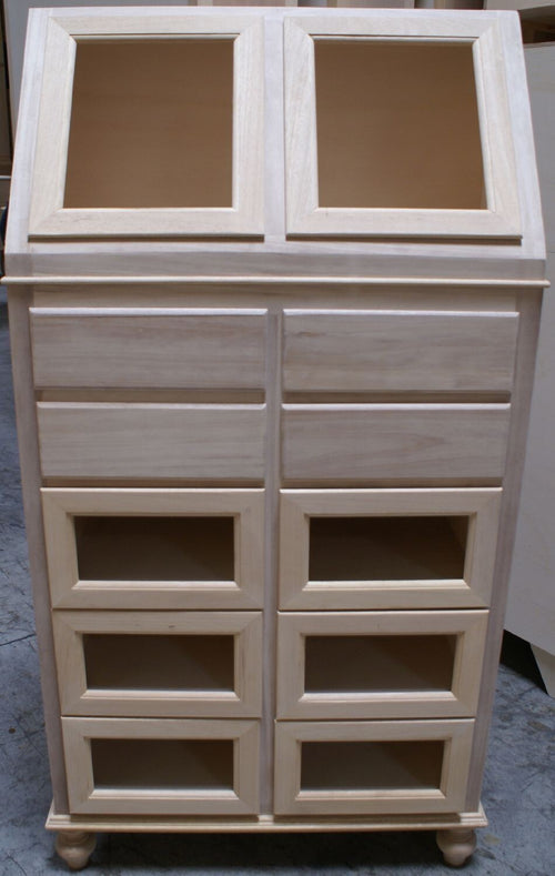 MOBILI-2G---DISPENSA-CUCINA-10-CASSETTI-E-2-ANTE-LEGNO-GREZZA-80X42X153