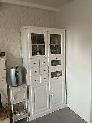 MOBILI-2G---DISPENSA-DA-CUCINA-LEGNO-8-CASSETTI-4-ANTE-BIANCO-107x45x203