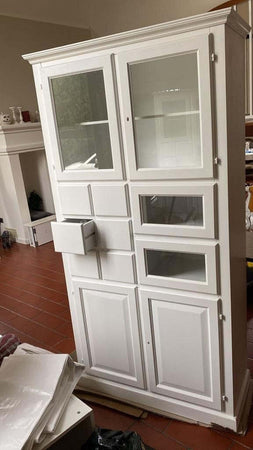 MOBILI-2G---DISPENSA-DA-CUCINA-LEGNO-8-CASSETTI-4-ANTE-BIANCO-107x45x203