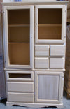 MOBILI-2G---DISPENSA-IN-LEGNO-7-CASSETTI-3-PORTE-GREZZO-L.120-P.52-H.220