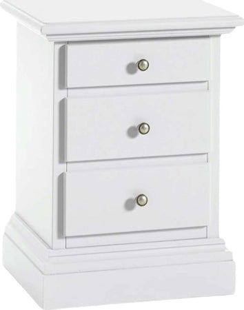 MOBILI-2G---Gruppo-1-Cassettiera-2-Comodini-shabby-bianco-opaco