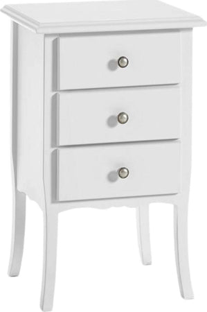 MOBILI-2G---Gruppo-1-Cassettiera-2-Comodini-shabby-bianco-opaco