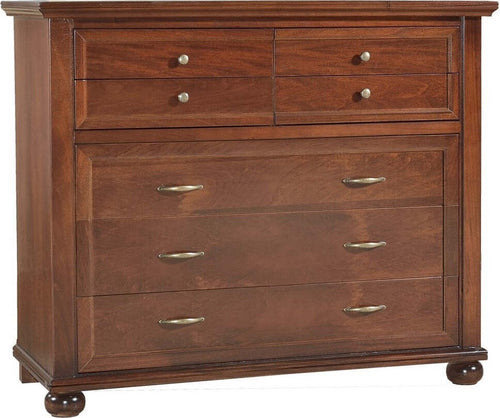 MOBILI-2G---GRUPPO-1-COMÒ+-2-COMODINI-ARTE-POVERA-IN-LEGNO-TINTA-NOCE