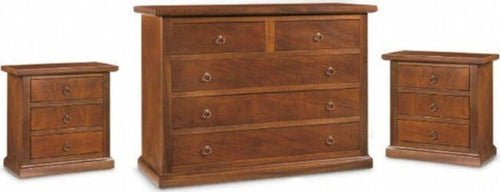 MOBILI-2G---GRUPPO-COMO'-E-2-COMODINI-ARTE-POVERA-TINTA-NOCE