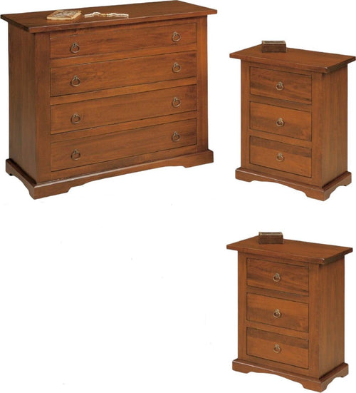 MOBILI-2G---GRUPPO-COMO'-E-2-COMODINI-ARTE-POVERA-TINTA-NOCE