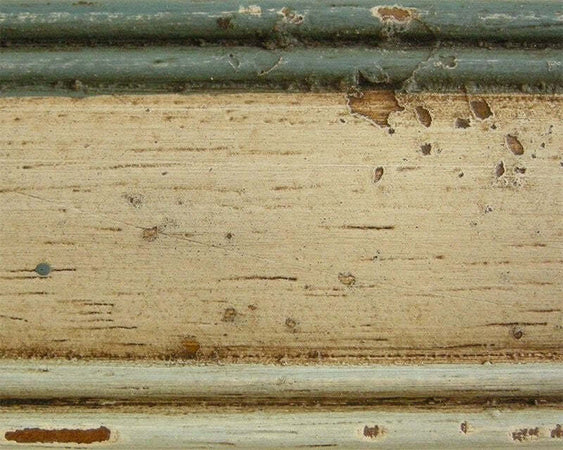 MOBILI-2G---LETTO-DRITTO-SINGOLO-AVORIO-ANTICO-FILO-AZZURRO-IN-LEGNO