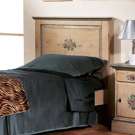 MOBILI-2G---LETTO-DRITTO-SINGOLO-AVORIO-ANTICO-FILO-AZZURRO-IN-LEGNO