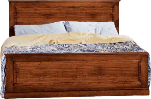MOBILI-2G---Letto-matrimoniale-classico-legno-tinta-noce-173x110x209