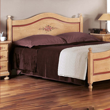 MOBILI-2G---LETTO-SAGOMATO-MATRIMONIALE-AVORIO-ANTICO-FILO-ROSSO-IN-LEGNO