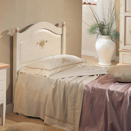 MOBILI-2G---LETTO-SAGOMATO-SINGOLO-BIANCO-FILO-ROSA-IN-LEGNO