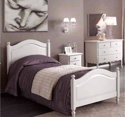 MOBILI-2G---LETTO-SINGOLO-CLASSICO-SHABBY-BIANCO-100x212x112