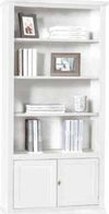 MOBILI-2G---LIBRERIA-2-ANTE-ARTE-POVERA-BIANCA-IN-LEGNO-90X41X186