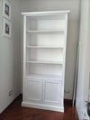 MOBILI-2G---LIBRERIA-2-ANTE-ARTE-POVERA-BIANCA-IN-LEGNO-90X41X186