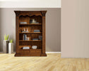 MOBILI-2G---LIBRERIA-2-CASSETTI-IN-LEGNO-MASSELLO-TINTA-NOCE-L.154-x-P.49-H.211