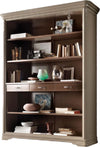 MOBILI-2G---LIBRERIA-A-GIORNO-IN-LEGNO-3-CASSETTI-LACCATO-TORTORA-L.161-P.48-H.215