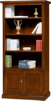 MOBILI-2G---LIBRERIA-ARTE-POVERA-2-ANTE-IN-LEGNO-TINTA-NOCE-90X41X186
