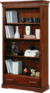 MOBILI-2G---LIBRERIA-ARTE-POVERA-3-RIPIANI-IN-LEGNO-TINTA-NOCE-L.108-P.40-H.200