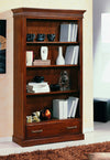 MOBILI-2G---LIBRERIA-ARTE-POVERA-3-RIPIANI-IN-LEGNO-TINTA-NOCE-L.108-P.40-H.200