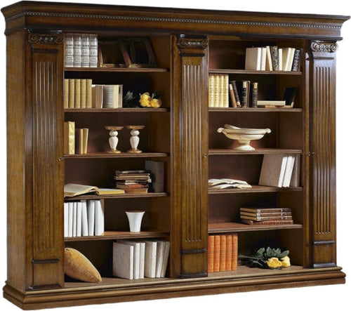 MOBILI-2G---LIBRERIA-CLASSICA-3-PORTE-E-22-RIPIANI-IN-LEGNO-306X52X240