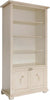 MOBILI-2G---LIBRERIA-CLASSICA-3-RIPIANI-2-PORTE-LEGNO-AVORIO-90X41X189