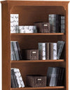 MOBILI-2G---LIBRERIA-CLASSICA-4-RIPIANI-1-CASSETTO,-TINTA-NOCE-cm-94x36x189H