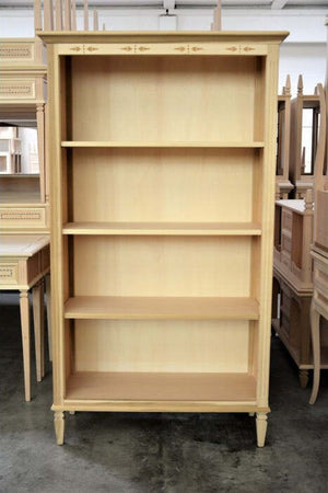 MOBILI-2G---LIBRERIA-CLASSICA-4-RIPIANI-IN-LEGNO-GREZZO-L.100-P.41-H.175