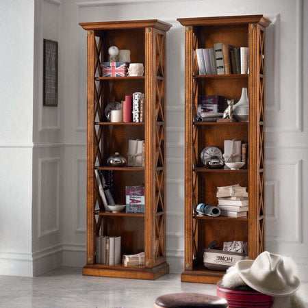 MOBILI-2G---LIBRERIA-CLASSICA-5-RIPIANI-IN-LEGNO-BASSANO-62X40X191