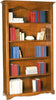 MOBILI-2G---LIBRERIA-CLASSICA-5-RIPIANI-IN-LEGNO-TINTA-NOCE-120x40x210H