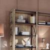 MOBILI-2G---Libreria-classica-crociera-legno-frassino-shabby-229X43X225