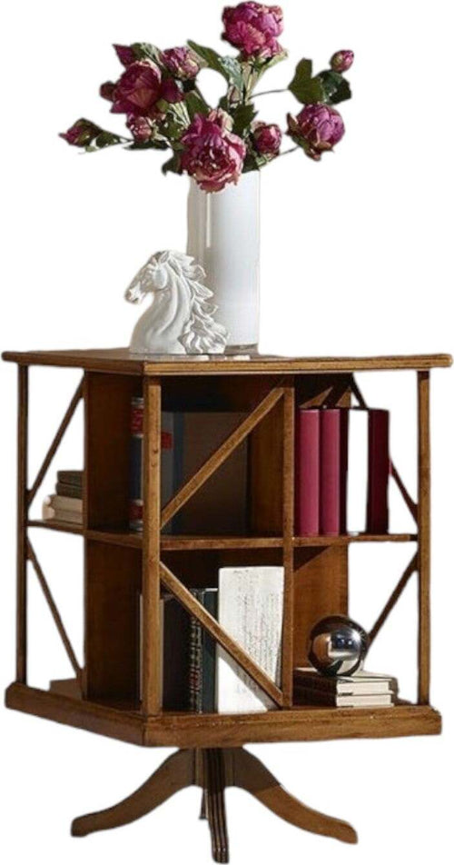 MOBILI-2G---LIBRERIA-CLASSICA-GIREVOLE-IN-LEGNO-BASSANO-54X54X81