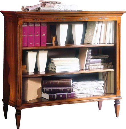 MOBILI-2G---LIBRERIA-CLASSICA-IN-LEGNO-3-VANI-FINITURA-BASSANO-L.110-P.41-H.100H