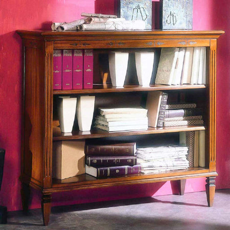 MOBILI-2G---LIBRERIA-CLASSICA-IN-LEGNO-3-VANI-FINITURA-BASSANO-L.110-P.41-H.100H