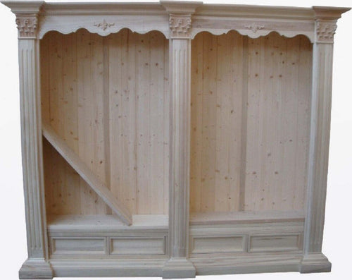 MOBILI-2G---LIBRERIA-CLASSICA-INTARSIATA-IN-LEGNO-GREZZO-254X49X211