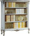 MOBILI-2G---Libreria-classica-legno-shabby-bianco-argento-130X50x150