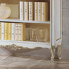 MOBILI-2G---Libreria-classica-legno-shabby-bianco-argento-130X50x215