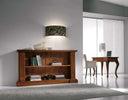 MOBILI-2G---LIBRERIA-IN-LEGNO-MASSELLO-CON-FREGI-TINTA-NOCE-L.177-x-P.40-H.101