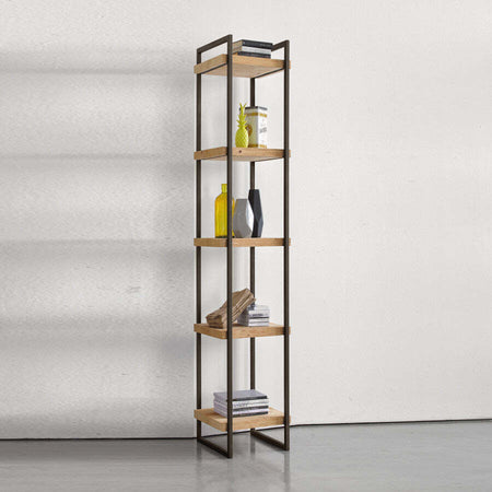 MOBILI-2G---LIBRERIA-INDUSTRIAL-CORTINA-IN-LEGNO-MASSELLO-DI-ABETE-50X45X205