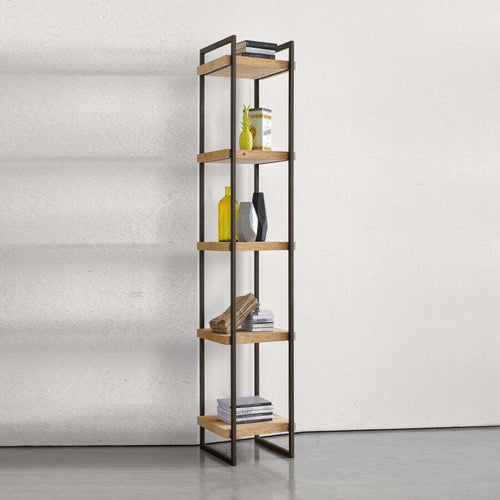 MOBILI-2G---LIBRERIA-INDUSTRIAL-CORTINA-IN-LEGNO-MASSELLO-DI-ABETE-50X45X205