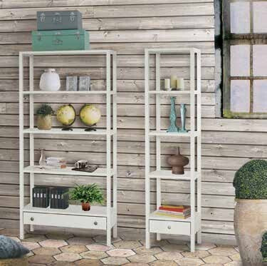 MOBILI-2G---LIBRERIA-LACCATA-BIANCA-CON-CASSETTO-90X32X180